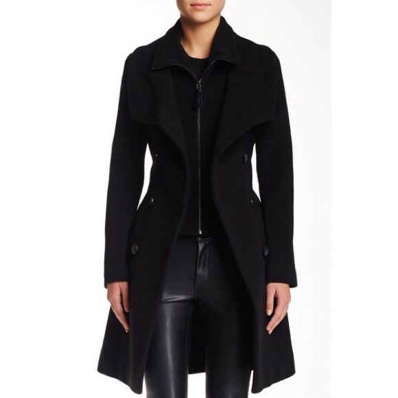 *Sold* Mackage Belted Wool Blend Coat - Picture 5 of 11